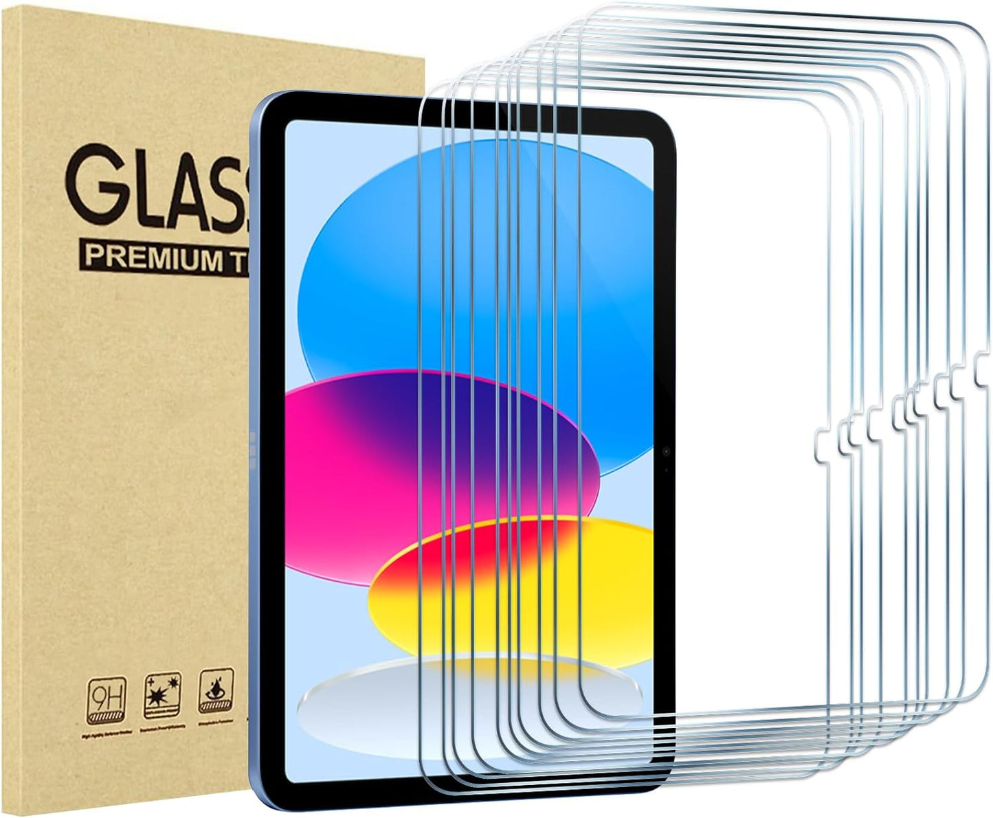 2 Pack Screen Protector for Ipad A16 2025 11Th/10Th 2022 Generation (11-Inch/10.9), Tempered Glass Film Guard -Clear