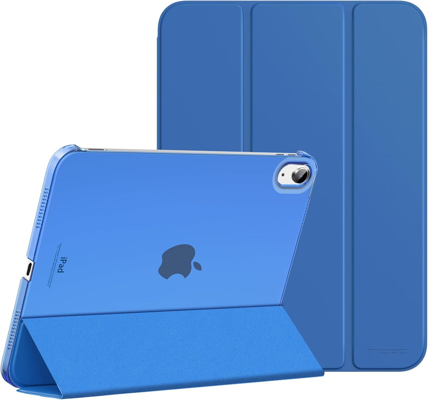 Case for Ipad (A16) 11Th Generation 11 Inch 2025, Ipad 10Th Generation 10.9 Inch 2022, Slim Stand Protective Cover with Hard PC Translucent Back Shell Cover, Support Touch ID, Navy Blue