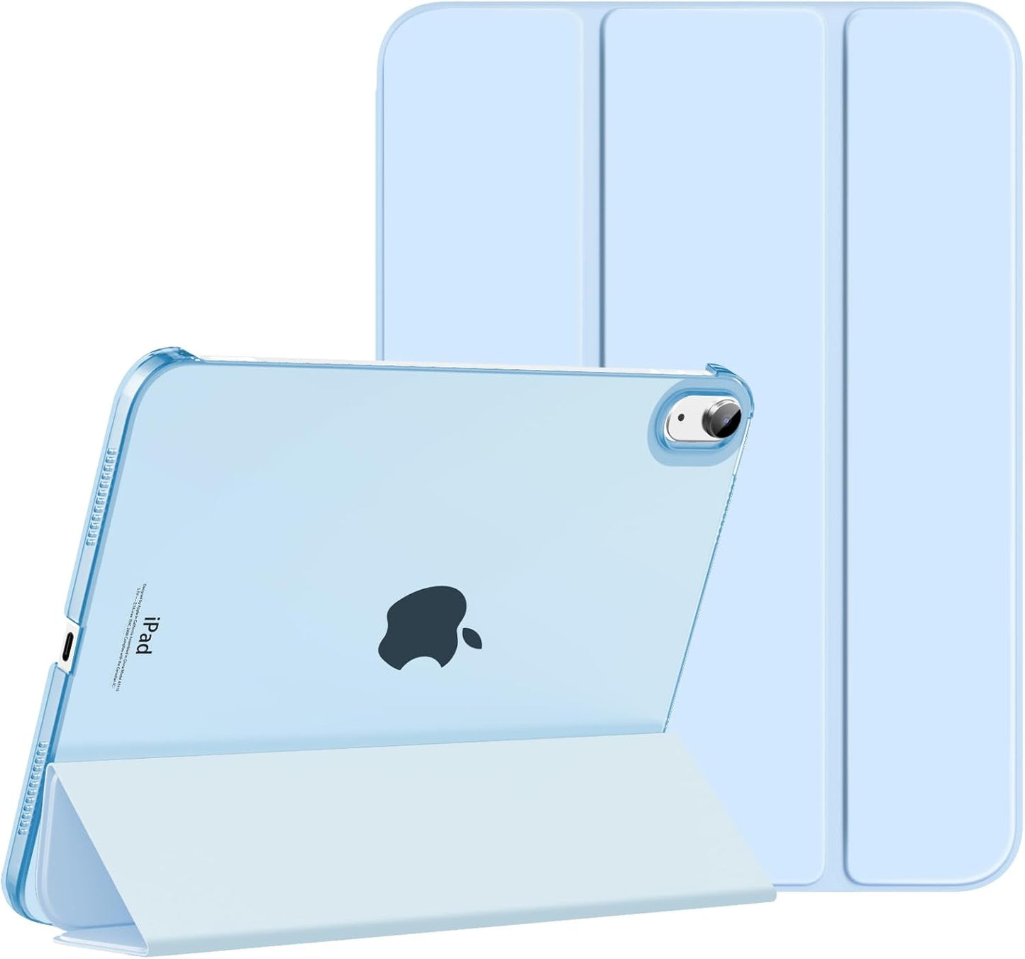 Case for Ipad (A16) 11Th Generation 11 Inch 2025, Ipad 10Th Generation 10.9 Inch 2022, Slim Stand Protective Cover with Hard PC Translucent Back Shell Cover, Support Touch ID, Navy Blue