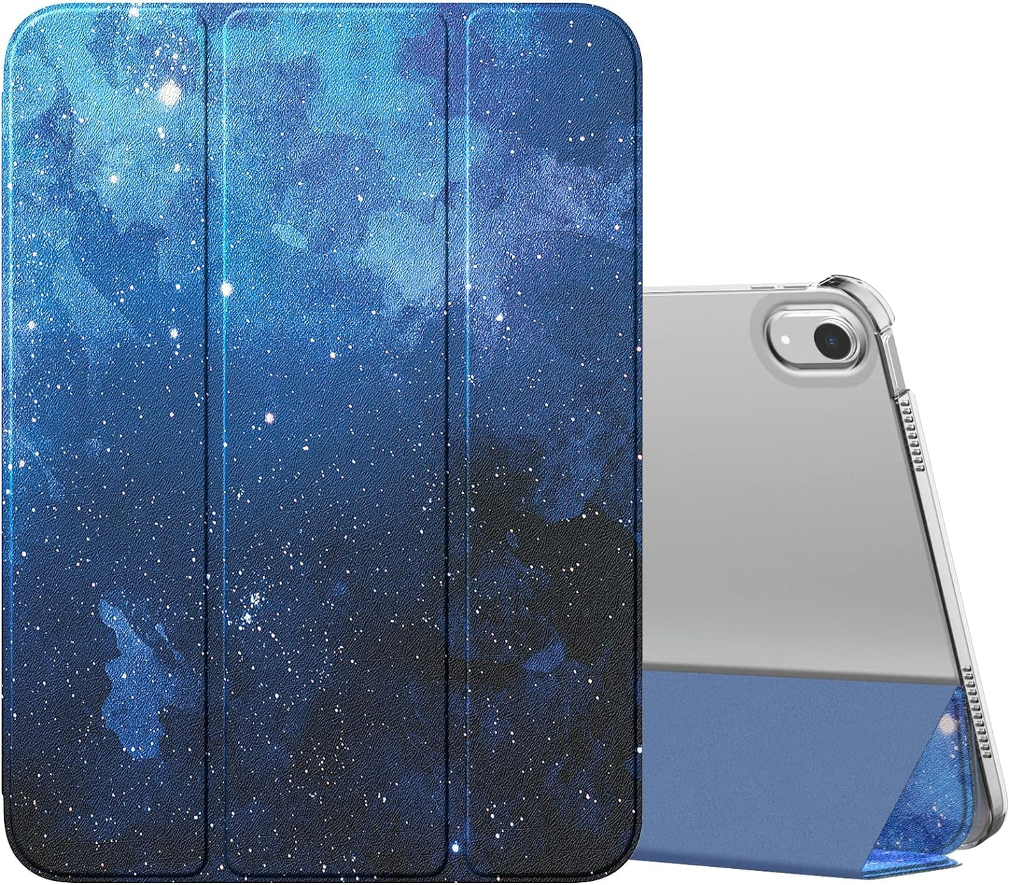Case for Ipad (A16) 11Th Generation 11 Inch 2025, Ipad 10Th Generation 10.9 Inch 2022, Slim Stand Protective Cover with Hard PC Translucent Back Shell Cover, Support Touch ID, Navy Blue