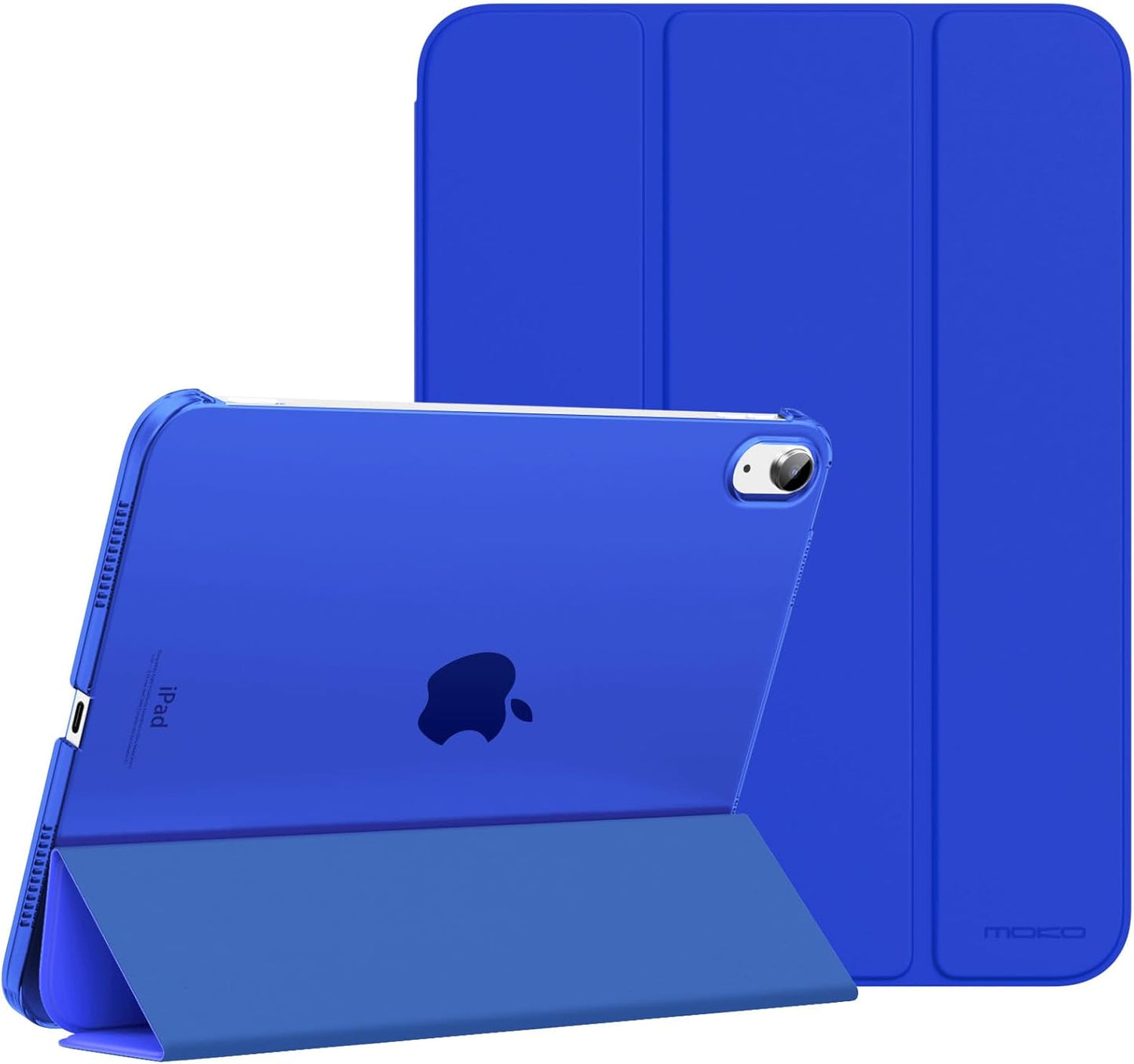 Case for Ipad (A16) 11Th Generation 11 Inch 2025, Ipad 10Th Generation 10.9 Inch 2022, Slim Stand Protective Cover with Hard PC Translucent Back Shell Cover, Support Touch ID, Navy Blue