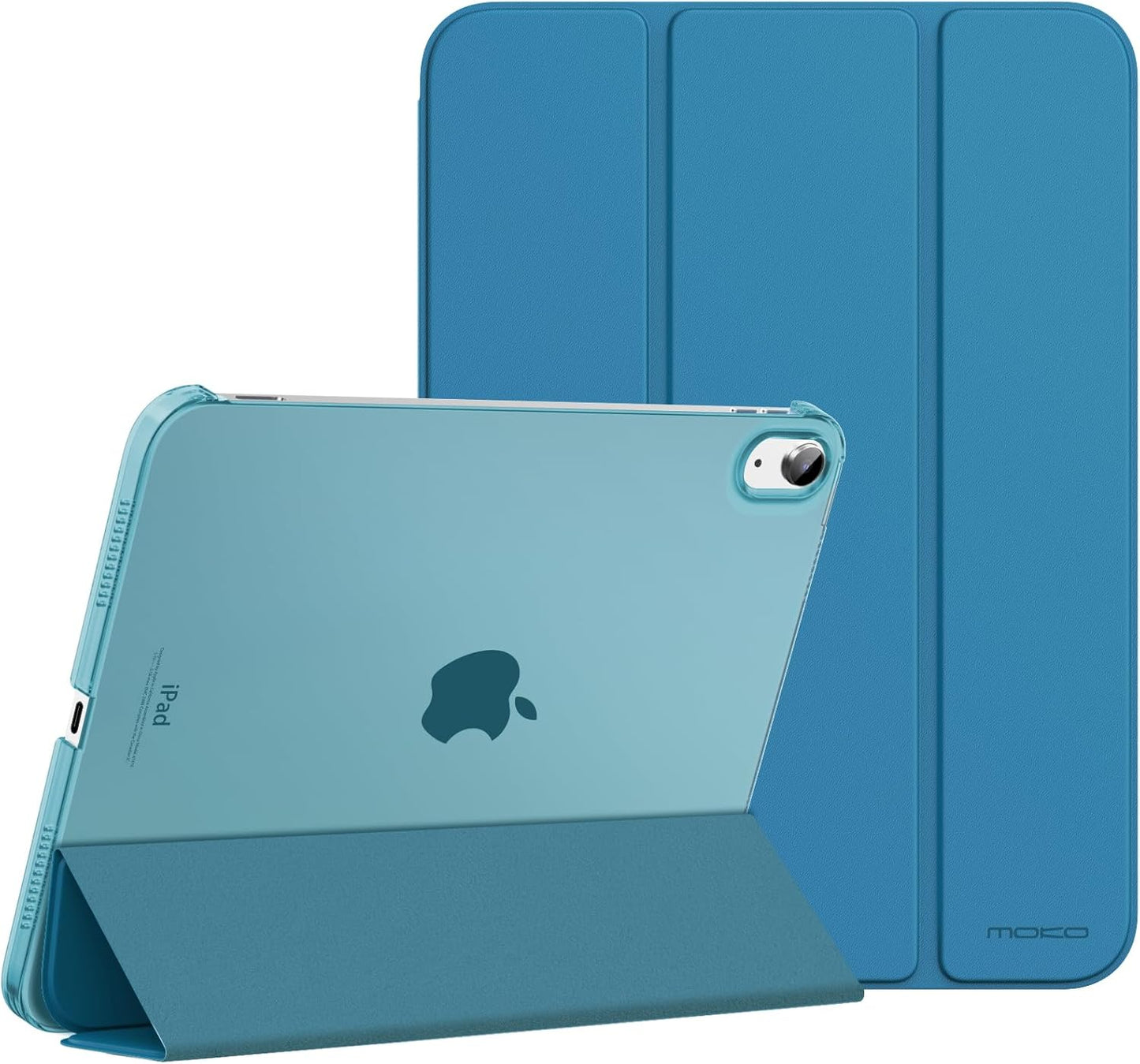 Case for Ipad (A16) 11Th Generation 11 Inch 2025, Ipad 10Th Generation 10.9 Inch 2022, Slim Stand Protective Cover with Hard PC Translucent Back Shell Cover, Support Touch ID, Navy Blue