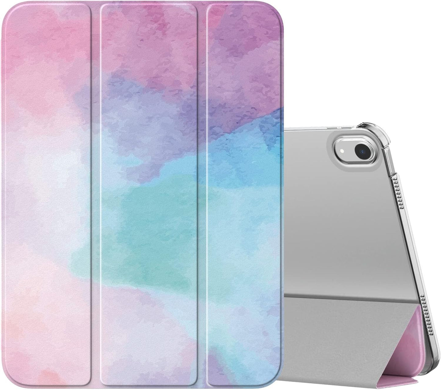Case for Ipad (A16) 11Th Generation 11 Inch 2025, Ipad 10Th Generation 10.9 Inch 2022, Slim Stand Protective Cover with Hard PC Translucent Back Shell Cover, Support Touch ID, Navy Blue