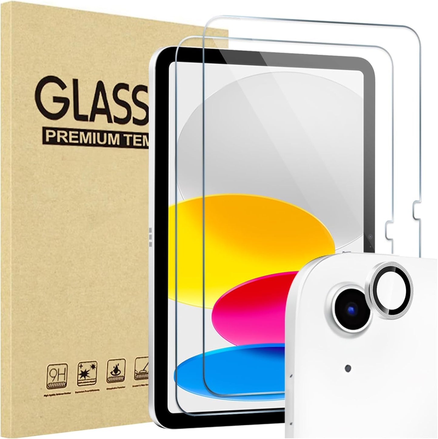 2 Pack Screen Protector for Ipad A16 2025 11Th/10Th 2022 Generation (11-Inch/10.9), Tempered Glass Film Guard -Clear