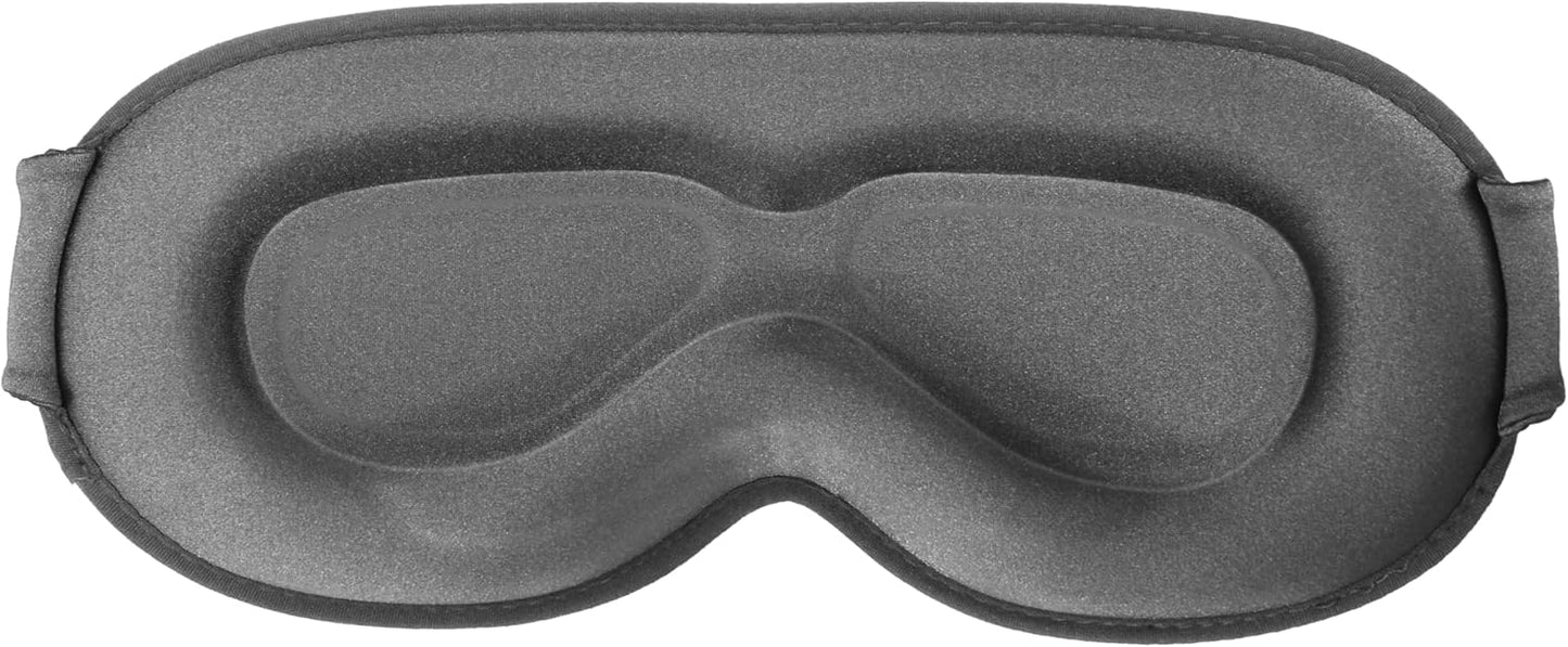 3D contoured adjustable Complete Light Blocking Eye Shade Sleep Mask for all positioned Men and Women sleepers