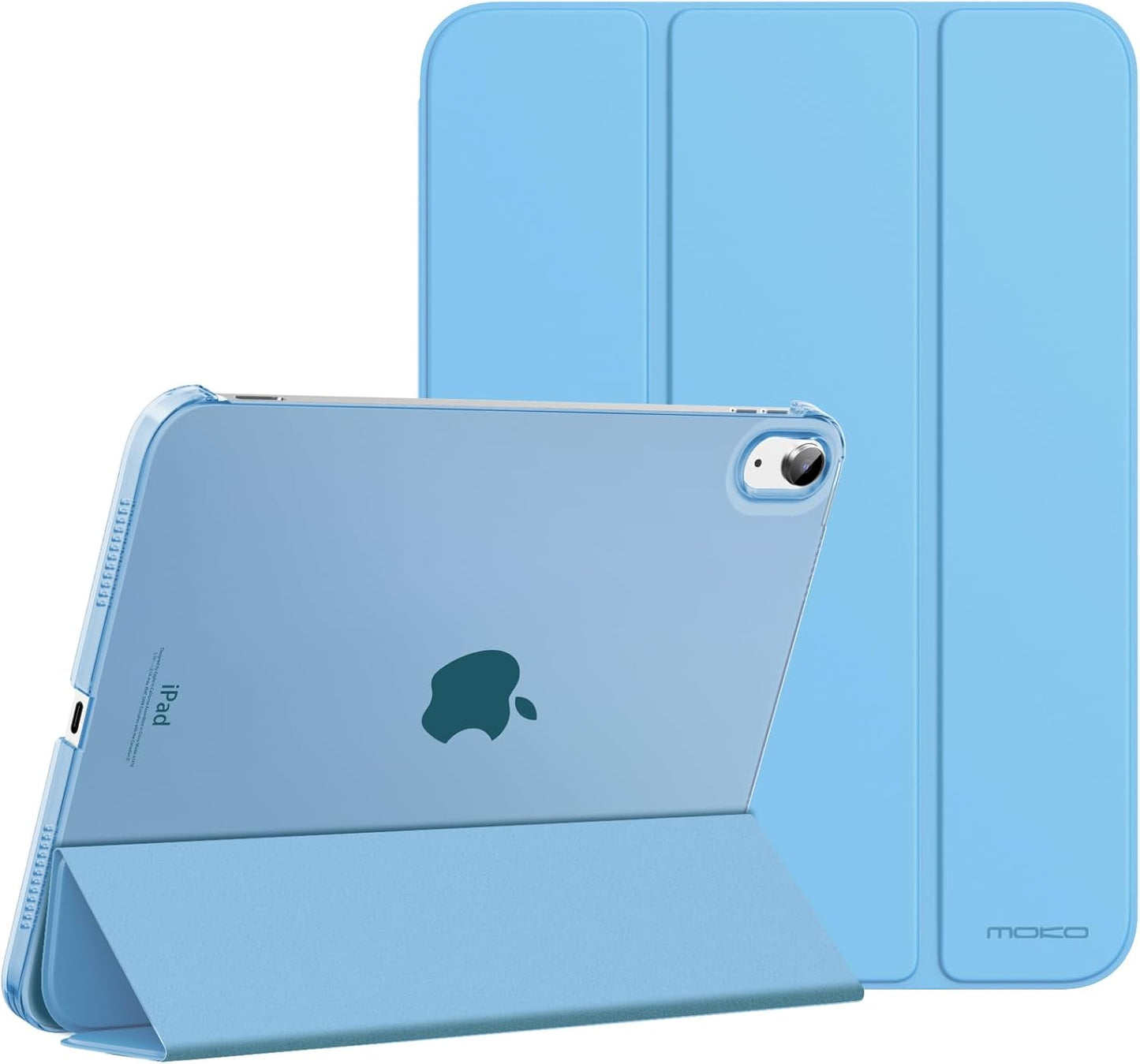 Case for Ipad (A16) 11Th Generation 11 Inch 2025, Ipad 10Th Generation 10.9 Inch 2022, Slim Stand Protective Cover with Hard PC Translucent Back Shell Cover, Support Touch ID, Navy Blue