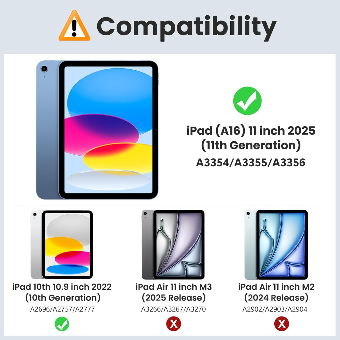 Case for Ipad (A16) 11Th Generation 11 Inch 2025, Ipad 10Th Generation 10.9 Inch 2022, Slim Stand Protective Cover with Hard PC Translucent Back Shell Cover, Support Touch ID, Navy Blue