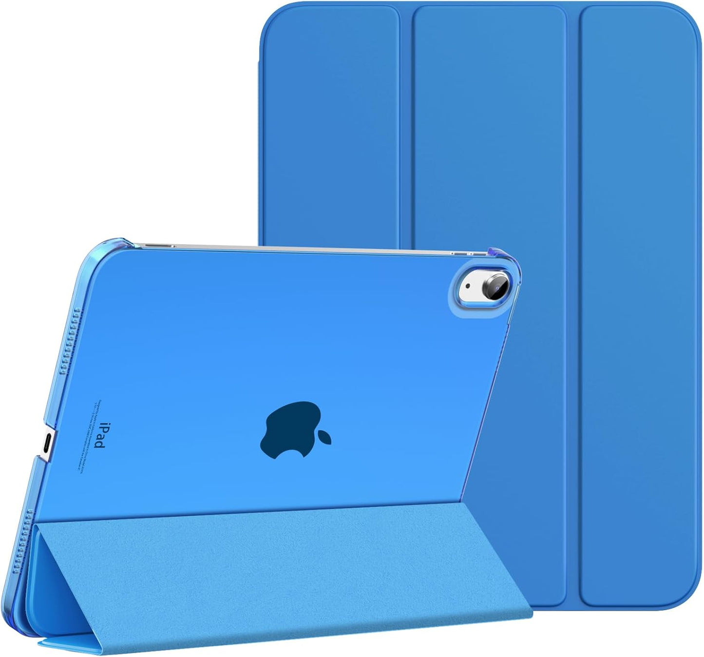 Case for Ipad (A16) 11Th Generation 11 Inch 2025, Ipad 10Th Generation 10.9 Inch 2022, Slim Stand Protective Cover with Hard PC Translucent Back Shell Cover, Support Touch ID, Navy Blue