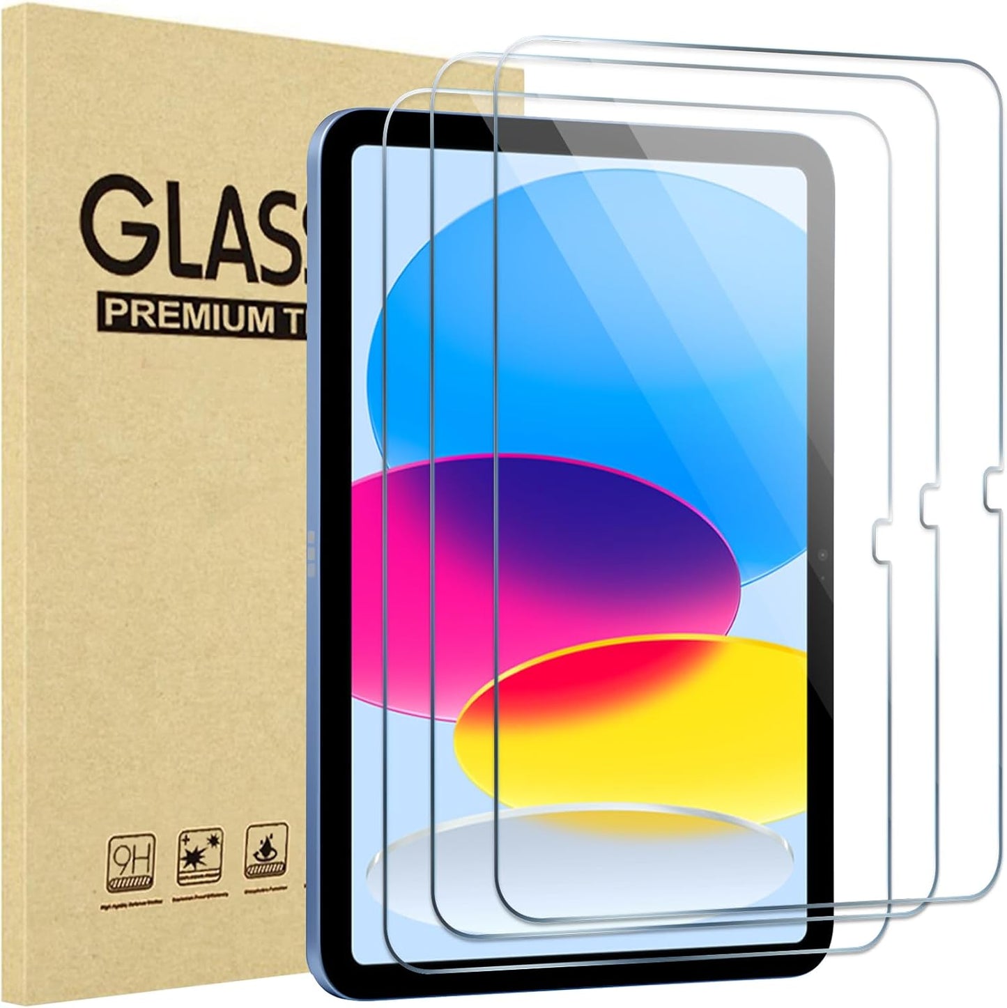 2 Pack Screen Protector for Ipad A16 2025 11Th/10Th 2022 Generation (11-Inch/10.9), Tempered Glass Film Guard -Clear