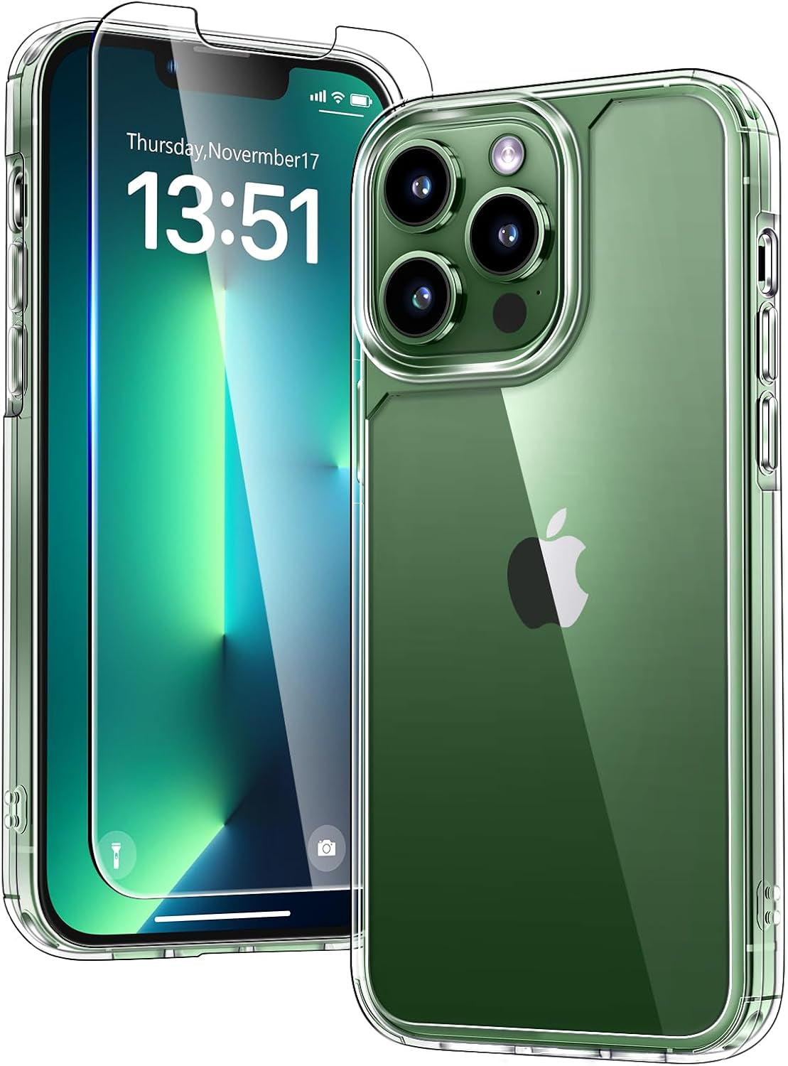 3 in 1 for Iphone 16 Case, Compatible with Magsafe [Anti-Yellowing] with 2X Screen Protectors, Military-Grade Protection, Shockproof Slim Magnetic Phone Case for Iphone 16 6.1", Clear