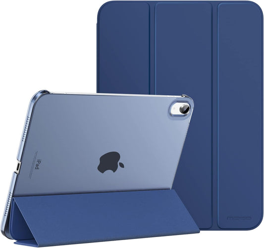 Case for Ipad (A16) 11Th Generation 11 Inch 2025, Ipad 10Th Generation 10.9 Inch 2022, Slim Stand Protective Cover with Hard PC Translucent Back Shell Cover, Support Touch ID, Navy Blue