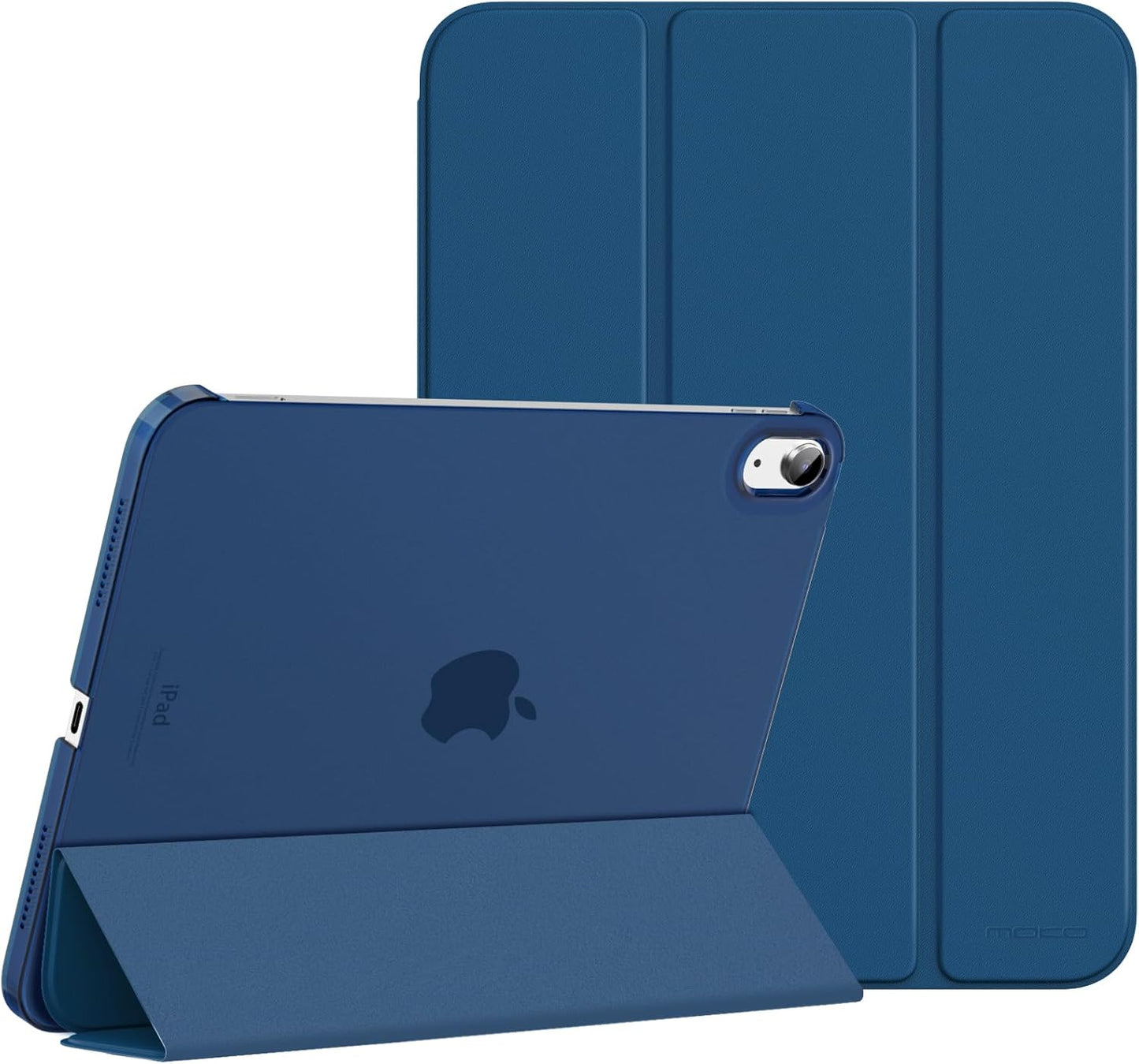 Case for Ipad (A16) 11Th Generation 11 Inch 2025, Ipad 10Th Generation 10.9 Inch 2022, Slim Stand Protective Cover with Hard PC Translucent Back Shell Cover, Support Touch ID, Navy Blue