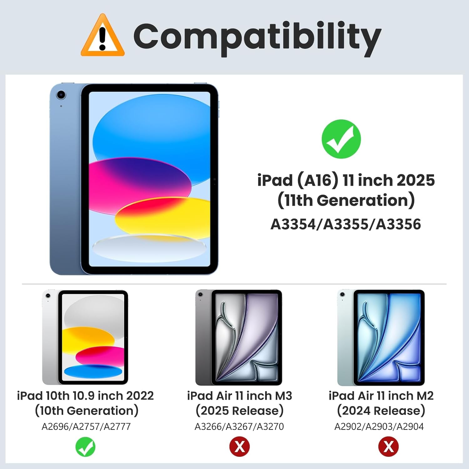 Case for Ipad (A16) 11Th Generation 11 Inch 2025, Ipad 10Th Generation 10.9 Inch 2022, Slim Stand Protective Cover with Hard PC Translucent Back Shell Cover, Support Touch ID, Navy Blue