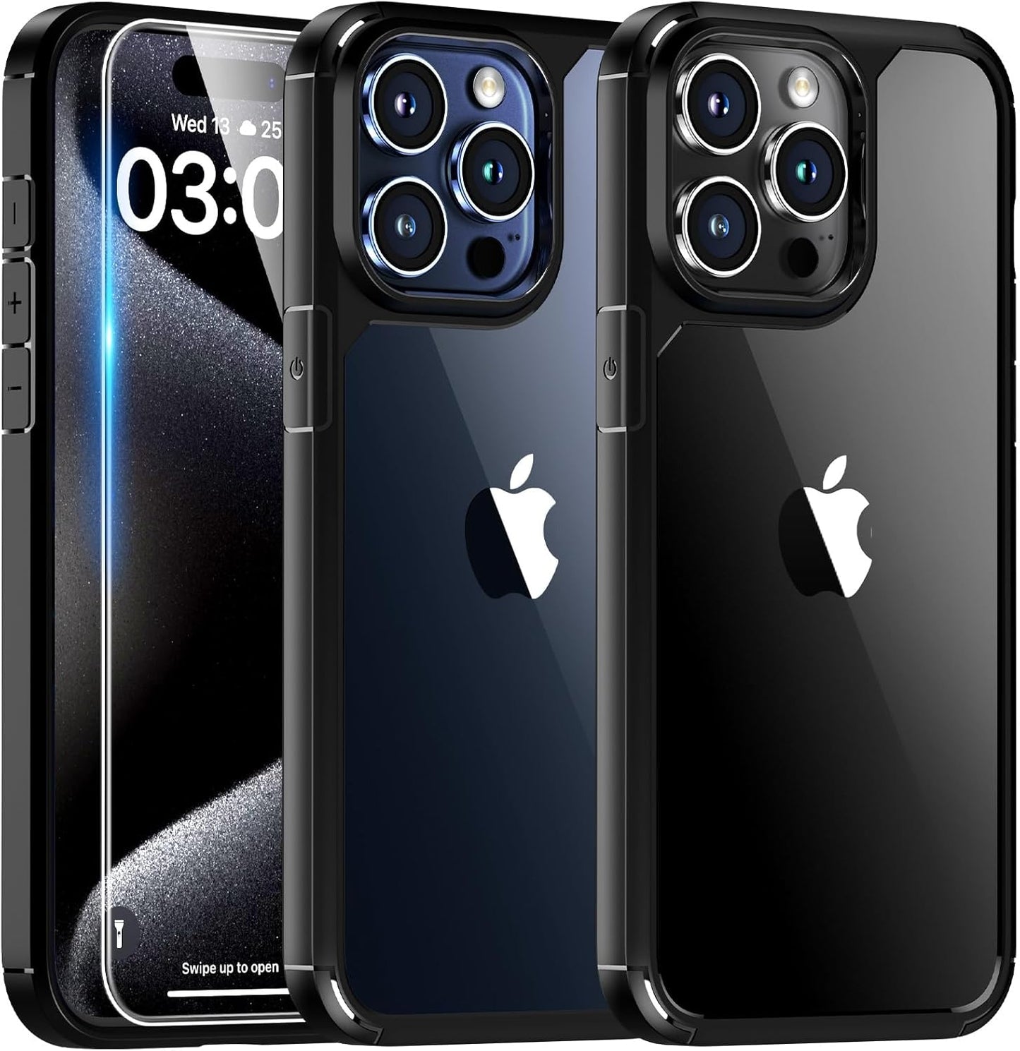 3 in 1 for Iphone 16 Case, Compatible with Magsafe [Anti-Yellowing] with 2X Screen Protectors, Military-Grade Protection, Shockproof Slim Magnetic Phone Case for Iphone 16 6.1", Clear